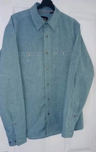 Orvis long sleeve Shirt (RN#70534)Marine Blue Button Down Collar Size US Small - Picture 1 of 18
