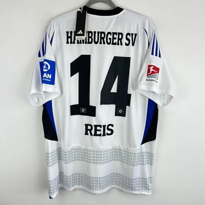 Hamburger SV 2024/2025 Home Adidas Shirt Soccer Jersey Men Size XL Ludovit Reis - Image 1 of 4