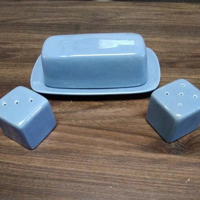 Plato de mantequilla azul Nova con tapa 10 gres porcelana fresa callejera y envío y devolución  Foto 1 de 4