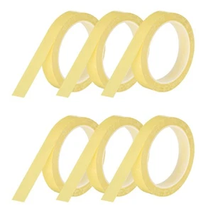 6 Rolls Whiteboard Tape Thin 18mm 54.7 Yard Thin Pinstripe Tape, Light Yellow - Picture 1 of 6