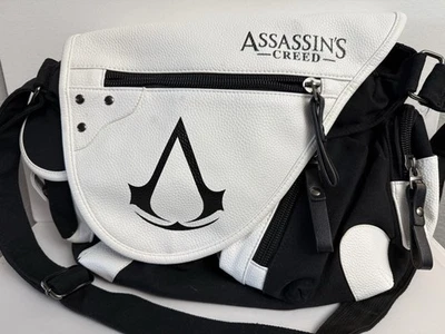 Bolso Mensajero Assassins Creed Blanco y Negro Foto 1 de 3