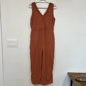 KUHL Damen Fresco Jumpsuit Medium Lyocell Leinen weites Bein ärmellos V-Ausschnitt - Bild 1 von 9