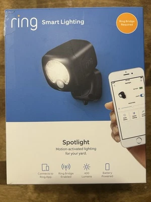 Ring 400lm Smart Wireless Spotlight - Black - Image 1 of 4
