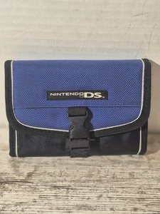 2005 Nintendo DS Lite Blue & Black Travel Bag Case Switch N Carry Used Nice - Picture 1 of 2