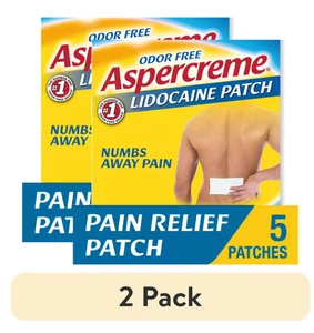 Zwei Packungen Aspercreme Pflaster (insgesamt 10 geflickt) - schnelle Lieferung - Bild 1 von 6