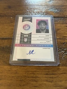 Malachi Corley 2024 Prestige - NFL Passport Signatures - Rookie Auto #NPS-MCY - Picture 1 of 2