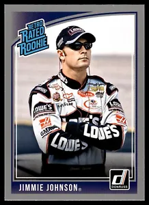 2019 Donruss Racing NASCAR Retro Rated Rookie Silver Parallel #16 Jimmie Johnson - Picture 1 of 2