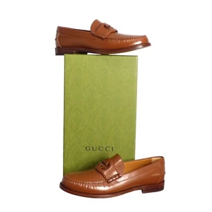 GUCCI- NIB Brown Millennial Ribot Loafer, Size US- 11.5 - Picture 1 of 6