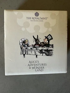 Alice In Wonderland Limited Edition Silver Coin The Royal Mint Albert & Victoria - Picture 1 of 8