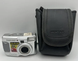 Vintage Pentax Digital Camera Optio 30 3.2MP Silver Tested - Rare Collectible - Picture 1 of 17