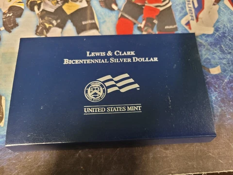 2004-P Lewis and Clark Bicentennial Silver Dollar, Uncirculated, OGP/COA Cover