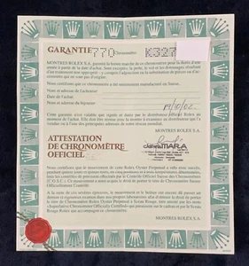 EXPLORER WATCH GUARANTEE WARRANTY CERTIFICATE PAPERS  2002 - Picture 1 of 13