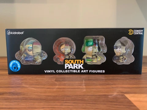 2023 SDCC Kidrobot SOUTH PARK Anatomy Boys 4-Pack 2-Inch Figures Limited 500 Cover