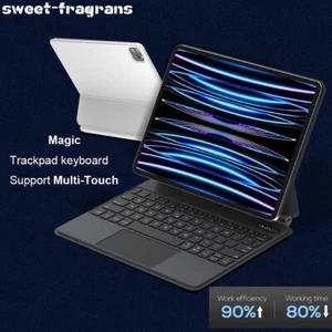 Wireless Backlit Keyboard Touchpad SOC-LCD Case for iPad Pro/iPad Air/iPad 10th - Picture 1 of 16