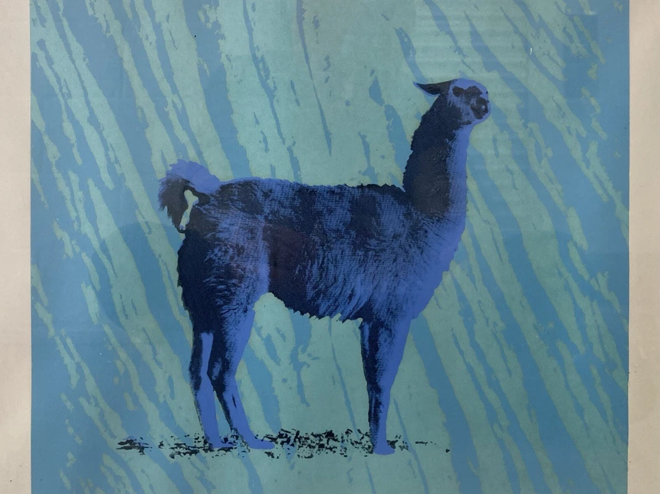 🔥 Vintage Old Modern Surrealist Pop Art Dali LLAMA Lithograph, Schwartz 1977 - Image 1 of 4