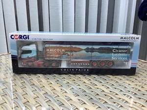 CORGI MODEL 1:50 - MALCOLM SCANIA WALKING FLOOR TRAILER ( Colin Prio Collection) - Picture 1 of 3