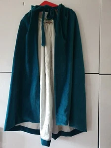 Ilovehorgeous velvet and satin Petrol Blue children's Cape, unused, Medium size - Picture 1 of 11