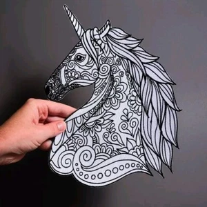 UNICORN patches large back patch for custom vest - Picture 1 of 4