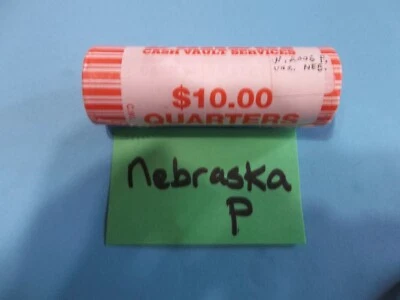 2006 P Nebraska State quarter roll  bank rolled  uncirculated - Image 1 of 3