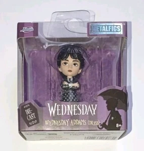 Mini Figure Wednesday Addams Dress Metalfigs Jada Toys 2024 Die Cast Mercoledi - Imagen 1 de 4