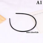 Minimalist Smooth Black Headband Solid Color Hair Bands Unisex Hair Accessories