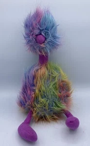 Juguete de peluche de pájaro emú avestruz pompón arco iris Jellycat London 12" - Imagen 1 de 5