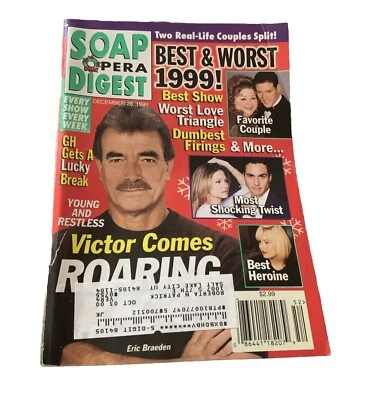 SOAP OPERA DIGEST Magazine December 28 1999 Eric Braeden Best & Worst of 1999 - Image 1 of 3
