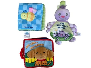 Weiche Stoffbücher Säugling Kleinkind sensorisch interaktiv Menge 3 - Bild 1 von 9