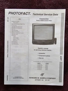 Sams Photofact 4187 Service Manual for Panasonic CT-20G4A, CT-20G14A, CT-20G14DA - Picture 1 of 1