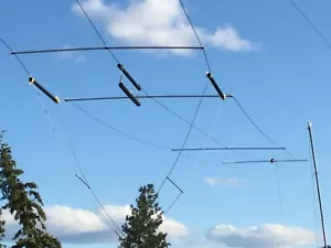 120’ 500 WATT T3FD TERMINATED FOLDED DIPOLE AMATEUR RADIO ANTENNA KIT- USA PARTS - Picture 1 of 8