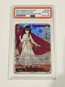 Weiss Schwarz Hololive Vol. 2 - A Step Towards the Future, AZKi SP Signed PSA 10 - Picture 1 of 3