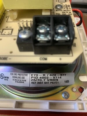 Altavoz Simplex 626-577 Wheelock Inc 118685 Serie E70 E70-R  Foto 1 de 3