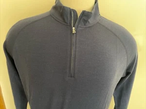 PETER MILLAR CROWN CRAFTED NAV NEW MEN'S HALF ZIP SWEATER SIZE S - Picture 1 of 14