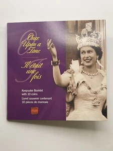 Folleto de recuerdo de 10 monedas del Jubileo de Oro 2002 Canadá Érase una vez  - Imagen 1 de 5