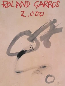 TENNIS ART PRINT - Roland Garros, 2000 by Antoni Tapies Original Poster - Picture 1 of 1