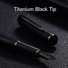 New Picasso 916 Metal Fountain Pen BLACK EF/F/Bent Nib Black Ink Pen & Gift Box