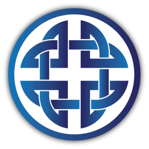 Knot Quaternary Celtic Car Bumper Sticker Decal - Picture 1 of 1