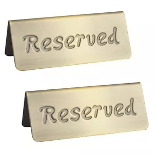 2 Pack Small Reserved Table Signs for Restaurants,Dinner Parties,Banquets,Eve... - Picture 1 of 7