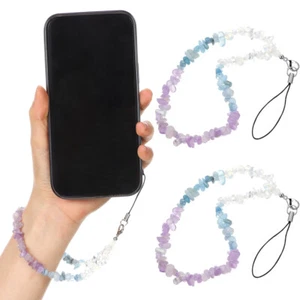 2 szt. Paski na telefon komórkowy Charm Nadgarstek Błyszcząca smycz Wiszący łańcuszek Charms - Zdjęcie 1 z 11