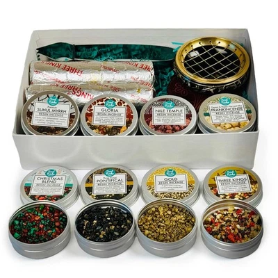 Kit de regalo de variedad de muestras de resina de incienso de iglesia "Three Kings" - Paquete de 8 Foto 1 de 4