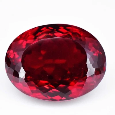 Stunning 50.70 Ct Oval Almandine Red Garnet 23.25x18.12 MM Loose Gemstone - Image 1 of 4