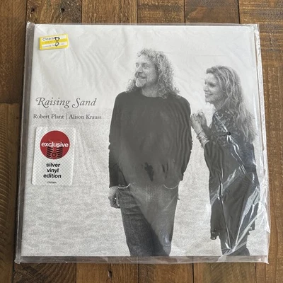 ROBERT PLANT & ALISON KRAUSS - RAISING SAND Silver Vinyl 2xLP Target 2020 US New - Image 1 of 2
