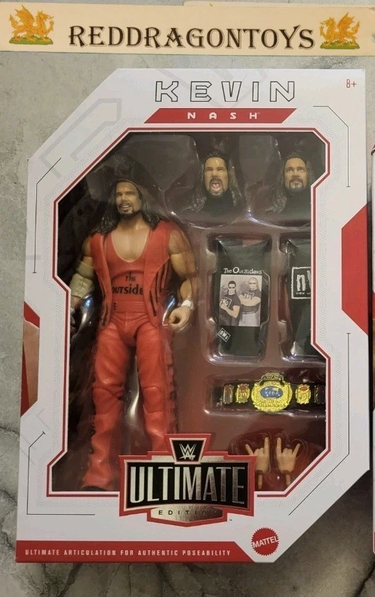 MATTEL WWE ULTIMATE EDITION nWo OUTSIDERS KEVIN NASH FIGURE NEW SEALED