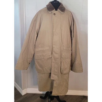 VTG London Fog Men’s Trench Coat 42R Beige Tan Removable Lining Thinsulate EUC - Image 1 of 4
