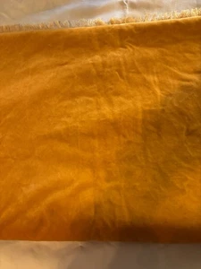 5 Yds. X 54” W Gold Cotton Velveteen,  2 Pieces, 3 Yds & 2 Yds - Picture 1 of 5