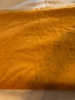 5 Yds. X 54” W Gold Cotton Velveteen,  2 Pieces, 3 Yds & 2 Yds - Image 1 of 4