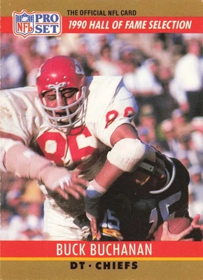 Buck Buchanan 1990 Pro Set #23 Kansas City Chiefs Football - Image 1 of 2