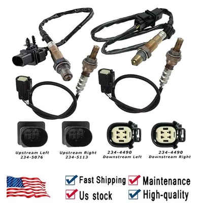 Sensor de oxígeno 4 piezas aguas arriba+aguas abajo para Ford F-150 3,5 L V6 Turbo 2011 2012 2013 2014 Foto 1 de 4