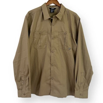 NEW 5.11 Tactical Mens XL Landen Long Sleeve Work Shirt Tan Beige FlexLite - Image 1 of 4