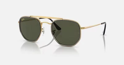 RAY-BAN THE MARSHAL II SUNGLASSES LEGEND GOLD / GREEN RB3648M 923931 52-23 - Image 1 of 4
